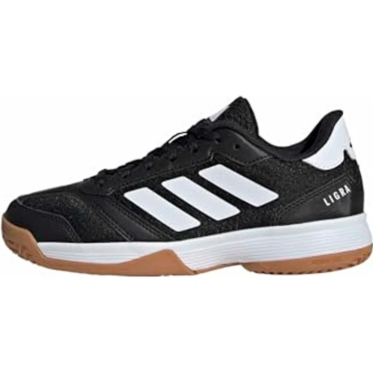 adidas Ligra 8 Indoor Laufschuhe, Core Black Cloud White, EU 32, atmungsaktives Obermaterial, Gummiaußensohle für optimalen Grip – Bild 1