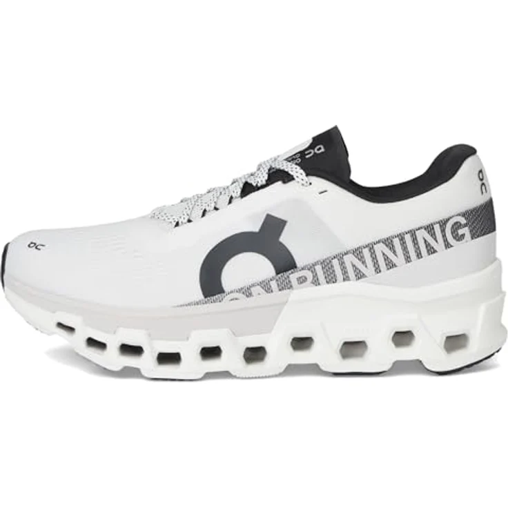 ON Running Cloudmonster 2, Herren Laufschuhe mit dämpfender Cloud Tec®-Technologie, leichtgewichtiger Helion™-Superfoam Zwischensohle, atmungsaktivem Obermaterial, White-Frost, EU 47 US 12 – Bild 4