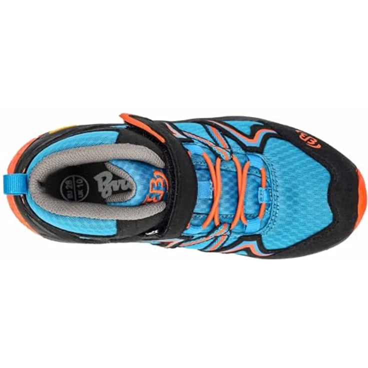 Brütting Rockwall, Jungen Wanderschuhe, strapazierfähiges Nylon, Schnellschnürsystem, Comfortex-Klimamembran, rutschfeste Vibram-Laufsohle, Blau, Größe 27 – Bild 5