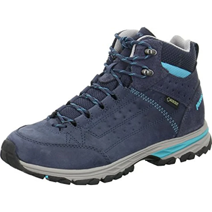 Meindl Damen Wanderschuhe, Outdoorschuhe aus hochwertigem Leder, Größe 41.5, blau – Bild 2