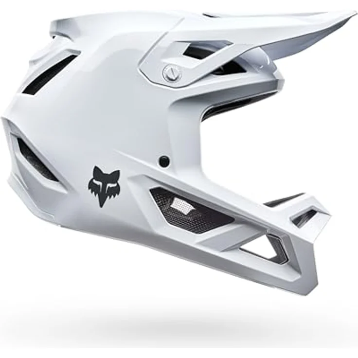 Fox Racing Rampage MTB Fullface Helm, Downhill-Helm mit Mips Rotationsschutz, 360 Grad Belüftung, Weiß, Größe 2X – Bild 3