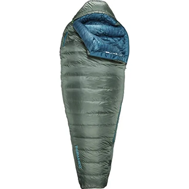 Therm-a-Rest Questar Schlafsack, 200 cm, 0F/-18C, 650-cuin Nikwax Hydrophobic Down, W.A.R.M. Form, inkl. Kompressionssack und Aufbewahrungstasche