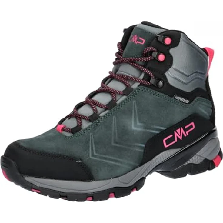 CMP Campagnolo Women's Melnick Mid Trekking Shoes, wasserdicht, Leder, Grün, Größe 41 – Bild 1