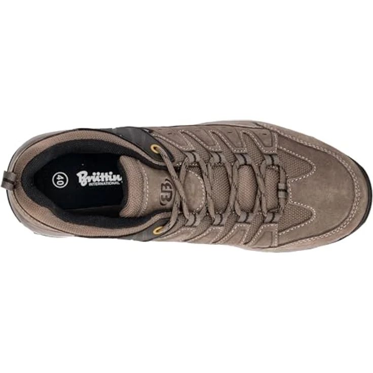 Brütting Mount Pinos Low Herren Wanderschuhe, braun, mit Comfortex-Klimamembrane, auswechselbarer Ortholite Einlegesohle und rutschfester Gummilaufsohle, Größe 44 – Bild 5
