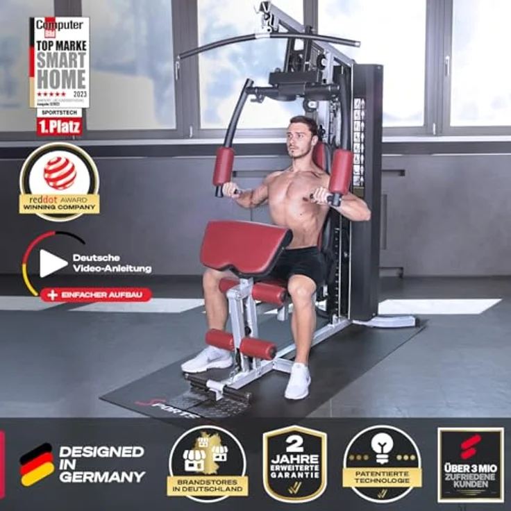 Sportstech Multifunktions-Homegym HGX100/HGX200/HGX300, Deutsche Qualitätsmarke, Fitnessstation für Zuhause – Bild 4