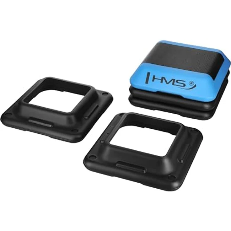 HMS Mini-Stepper Stepper Aerobic Steppbrett, höhenverstellbar, maximal 120 kg Benutzergewicht, blau/schwarz – Bild 6