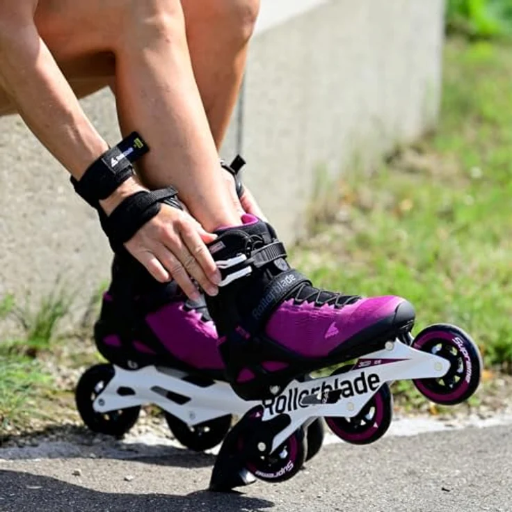 Rollerblade Macroblade 100 3WD W, Damen Inline-Skates mit hoher Schaftstabilität, 100 mm Rollen, violett/schwarz – Bild 6