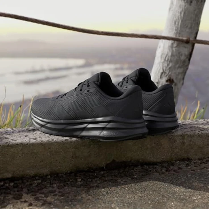 adidas Galaxy 7 M Herren Trainingsschuh, Schwarz, Größe 8, Cloudfoam-Zwischensohle für Komfort – Bild 2