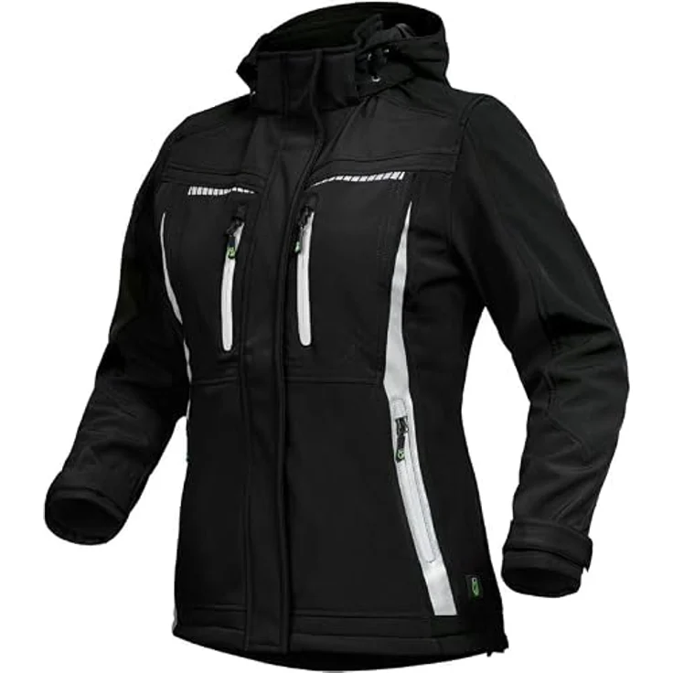 LEIBWÄCHTER Damen Winter-Softshelljacke Flex-Line FLXDI05, atmungsaktiv, wind- und wasserabweisend, Gr. 46, schwarz – Bild 1
