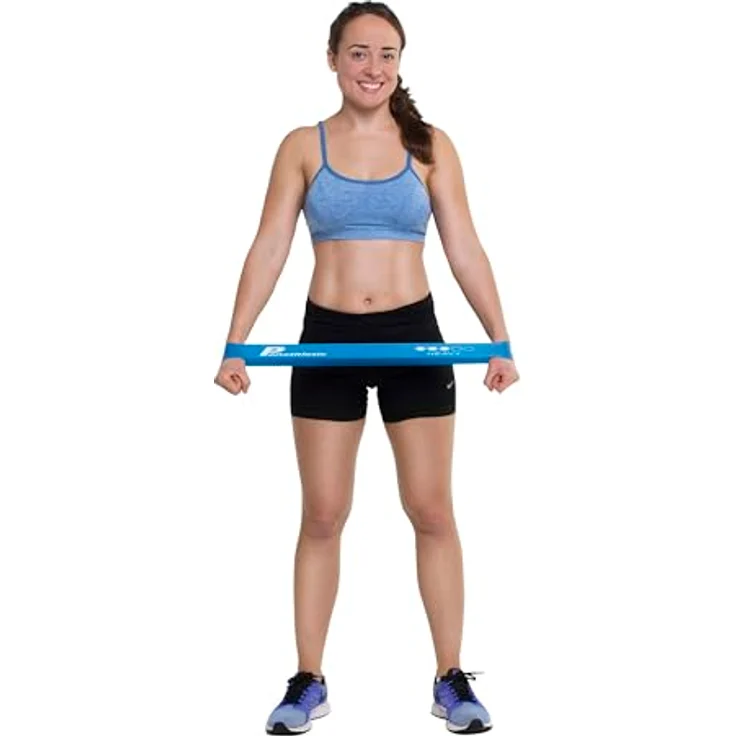 Panathletic Fitnessbänder 5er Set – 5 Widerstandsstufen, Übungsanleitung, E-Book auf Deutsch, Tragebeutel – Hochwertige Naturlatex Gymnastikbänder – Bild 2