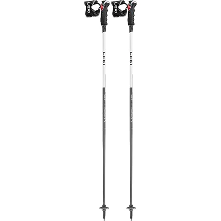Leki Carbon 14 3D, Skistöcke (120 cm) aus hochwertigem Carbon, leicht mit 223 g, Fixlängen-Konstruktion für optimale Kraftübertragung – Bild 1