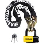 Kryptonite Veloschloss, 150 cm, MAX-Performance Stahl mit patentiertem Transversalriegel, doppeltes Blockagesystem, inkl. drei Schlüssel mit LED-Leuchte