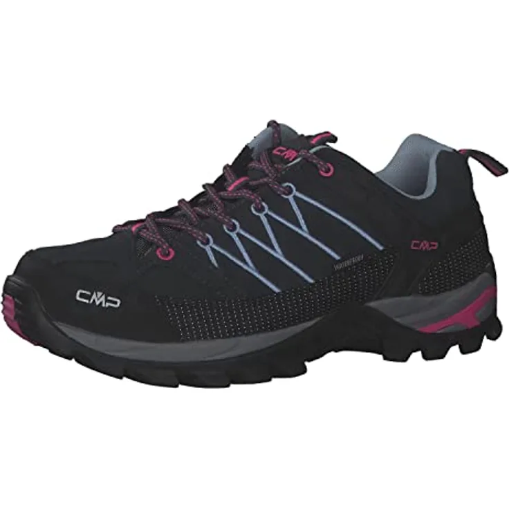Campagnolo CMP Rigel Low WMN WP, Wanderschuhe für Damen, grau, wasserdicht, mit FullOn GRIP Profilsohle