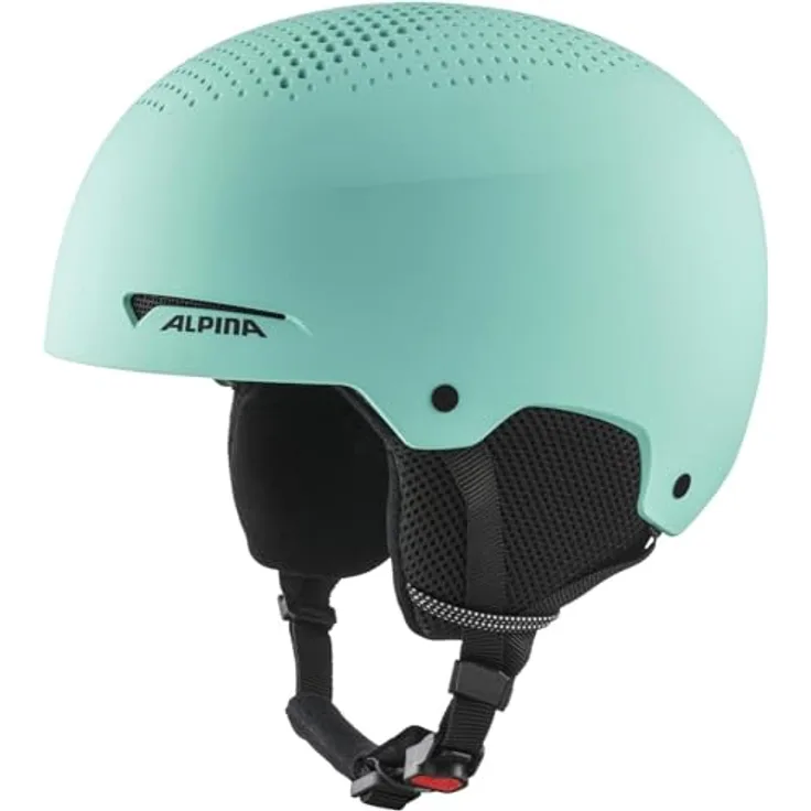ALPINA ZUPO, kinder Skihelm, stoßabsorbierend, belüftet, schlagfest, Turquoise matt, L (54-58 cm)
