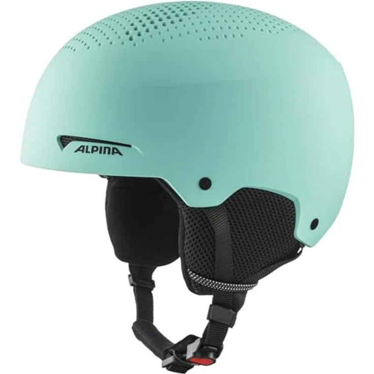 ALPINA ZUPO, kinder Skihelm, stoßabsorbierend, belüftet, schlagfest, Turquoise matt, L (54-58 cm) – Bild 1