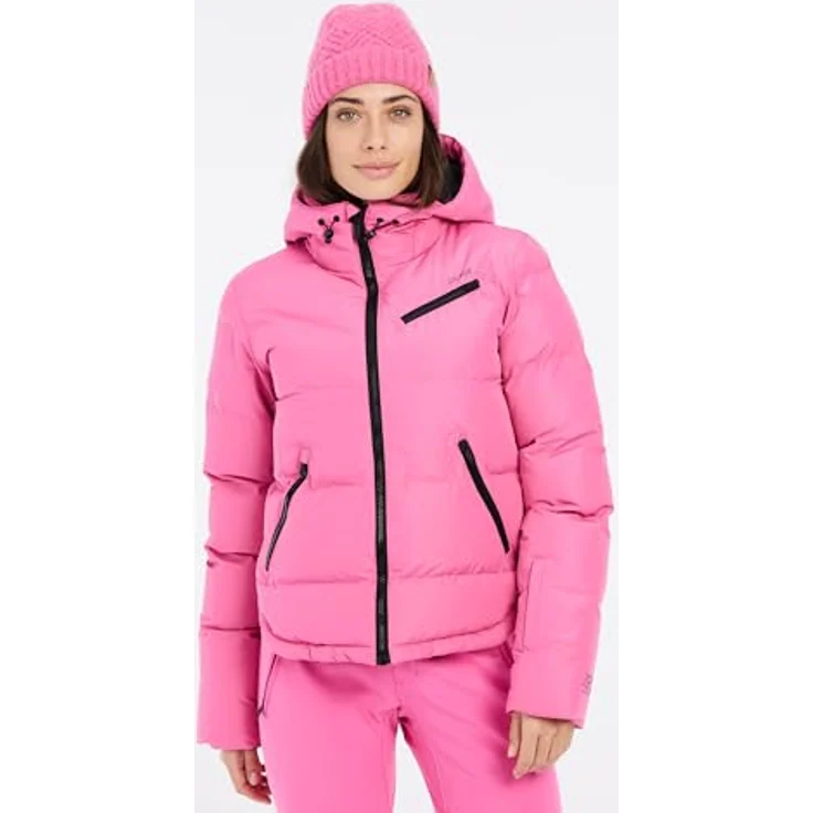 Protest PRTLUCID Jacke, Skijacke für Damen, rosa, Wassersäule 10.000 mm, PFC-frei, aus Recyclingmaterialien, XL – Bild 9