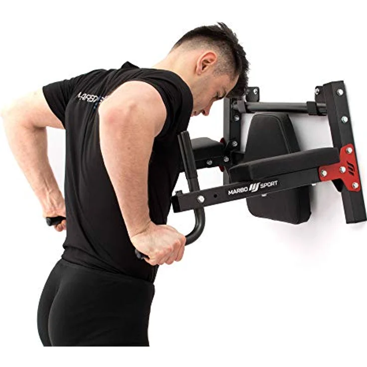 Marbo Sport Die multifunktionale Dip-Station/Klimmzugstange für die Wandmontage (2in1) MH-U205 | Made in EU – Bild 5