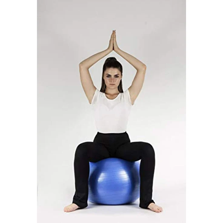 Antar ATCP Rehabilitationsball ABS 75, Medizinball mit 75 cm Durchmesser und 1110 g, für Rehabilitation und Balance - blau – Bild 2