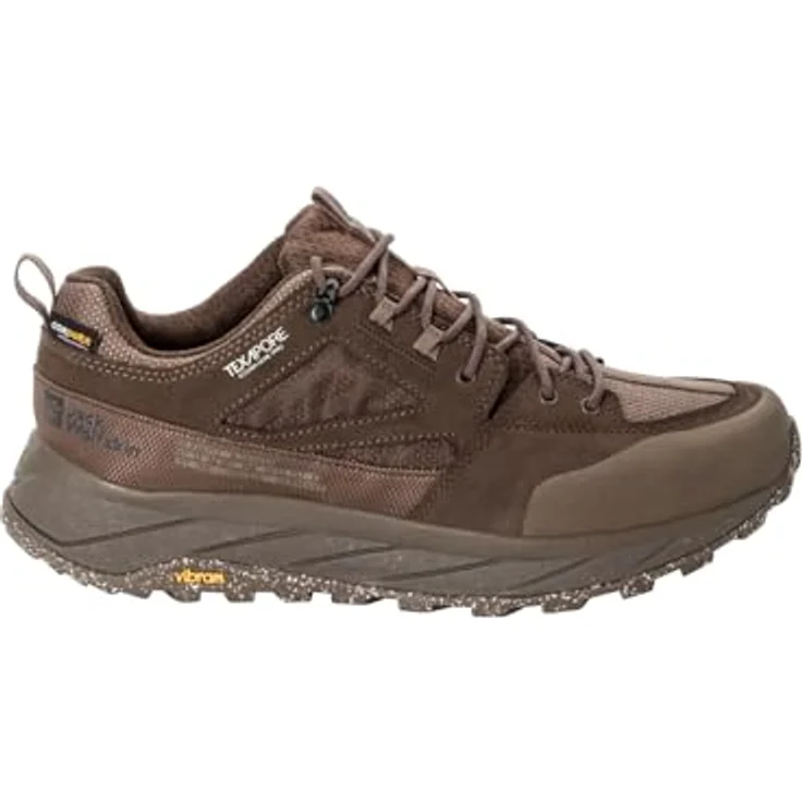 Jack Wolfskin Terraquest Texapore Low M, Herren Wanderschuhe mit Wetterschutz und VIBRAM-Sohle, Braun – Bild 2