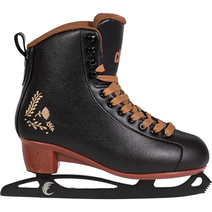Chaya Merlot Black, Damen Schlittschuh mit Edelstahlkufe, ergonomischer Passform, Gr. 35-42 für Anfänger und Fortgeschrittene – Bild 2