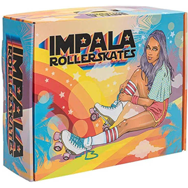 IMPALA Skate Impala Quad-Skates, Rollschuhe in Pink/Gelb, PVC-Obermaterial, Aluminiumgrundplatte, Urethan-Rollen 58mm, ABEC 7 Kugellager, PETA-zertifiziertes vegan. – Bild 6