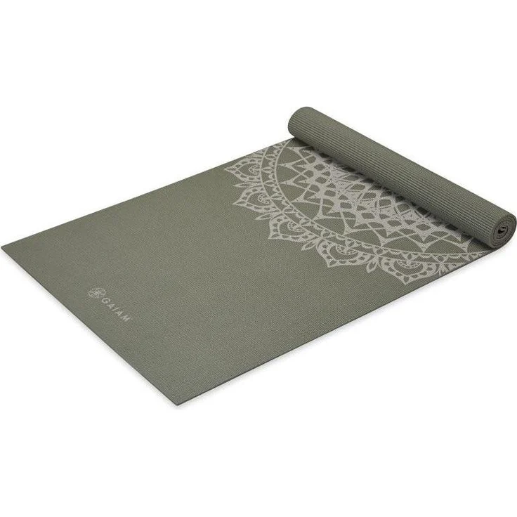 Gaiam Classic Printed Yogamatte, 5 mm dick, latex- und phthalatfrei