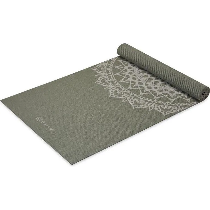 Gaiam Classic Printed Yogamatte, 5 mm dick, latex- und phthalatfrei