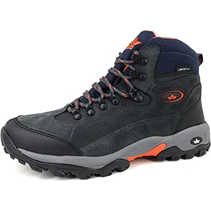 Lico Herren Wanderschuhe Stiefel aus hochwertigem Wildleder, flacher Absatz 3 cm, Farbe Grau, Größe 47 – Bild 3