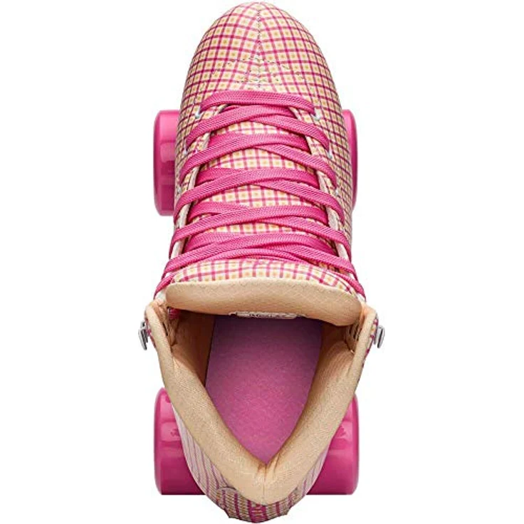Impala Quad Skate, Damen Rollschuhe, PVC-Obermaterial, 58 mm Urethanräder mit 82A Härte, ABEC 7 Kugellager, PETA-zertifiziert, Rosa – Bild 5