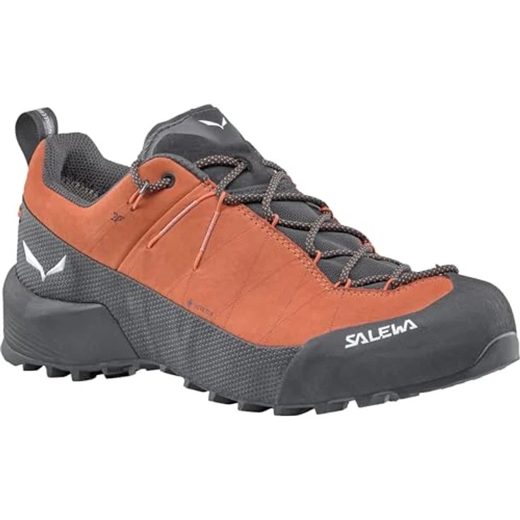 Salewa Wildfire Leather 2 GORE-TEX Herren Wanderschuhe, Schwarz, flexibel und stabil für felsiges Terrain mit griffiger POMOCA® Gummisohle und Climbing Lacing. – Bild 3