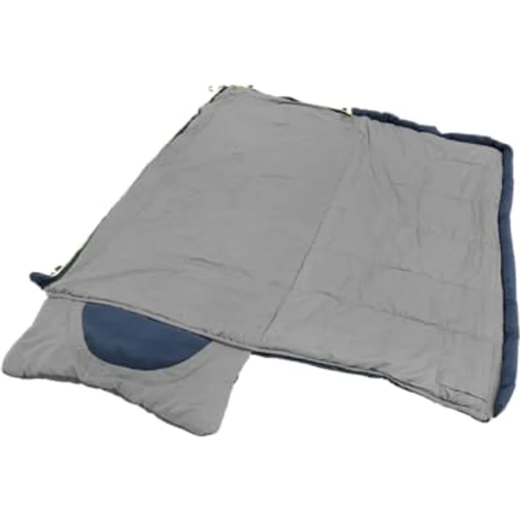 Outwell Contour Junior, Schlafsack (170 cm) mit integriertem Kissen, blau/grau – Bild 6