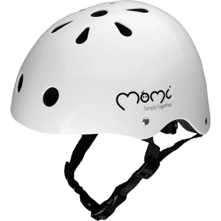 MoMi Mimi Kinderhelm, verstellbar für Kopfumfang 47-58 cm, stoßfeste Sicherheit mit 11 Lüftungsöffnungen und Schaumstoffpolsterung, ideal für Kinder 1-4 Jahre
