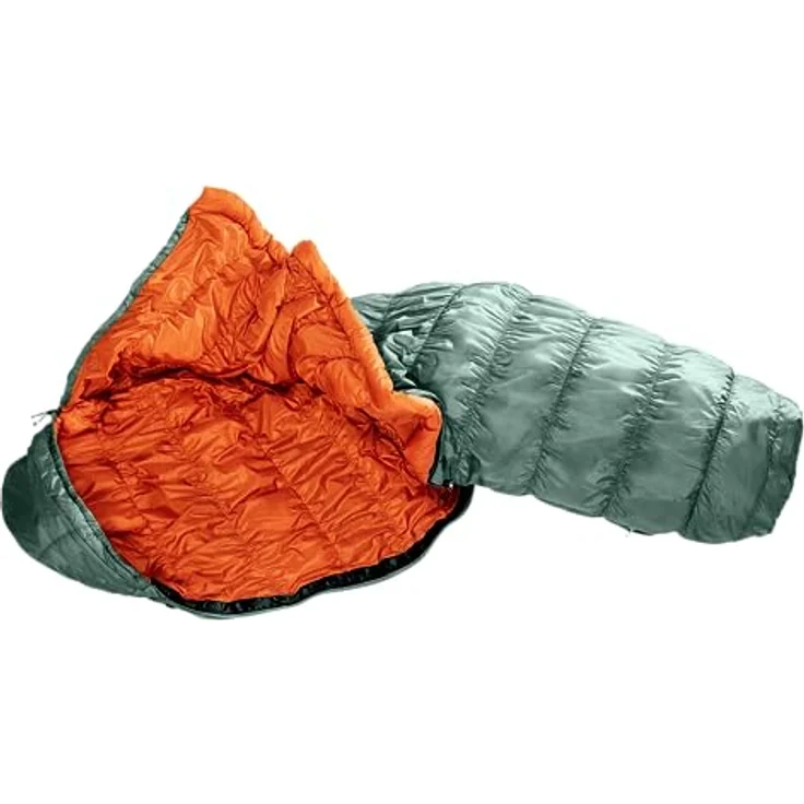 deuter Exosphere +4° EL - Extra Long Kunstfaserschlafsack 2023, sage-paprika - Perfekte Isolation, Thermo Stretch Comfort, Kompressionssack – Bild 2
