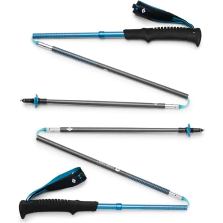 BLACK DIAMOND Distance Carbon Z Trekking- und Laufstöcke, ultraleicht und faltbar, Kohlefaser, feste Länge 110 cm, Desert Sky – Bild 1