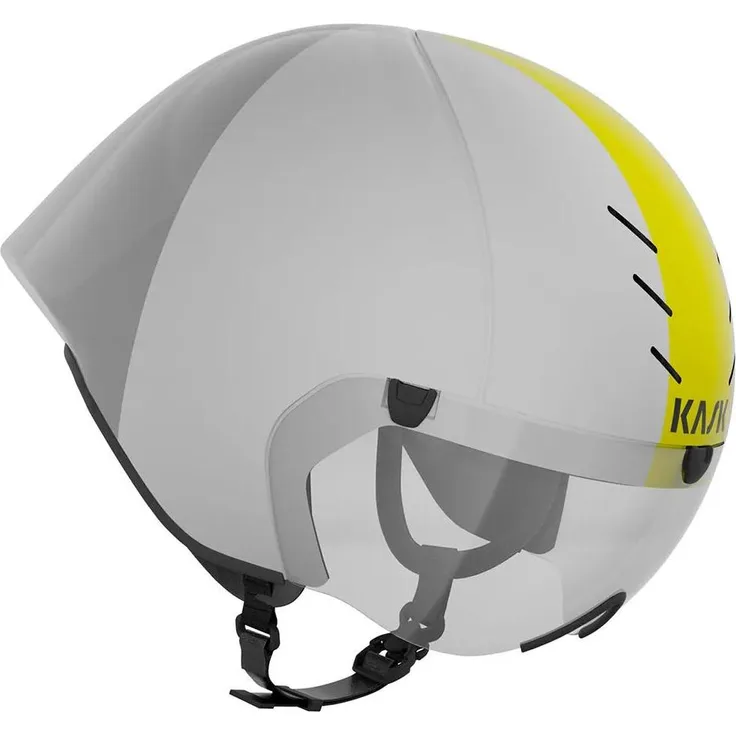 KASK Mistral WG11, Aerodynamischer Fahrradhelm mit Belüftungssystem, weiß/silber, Größe M (55-58 cm)