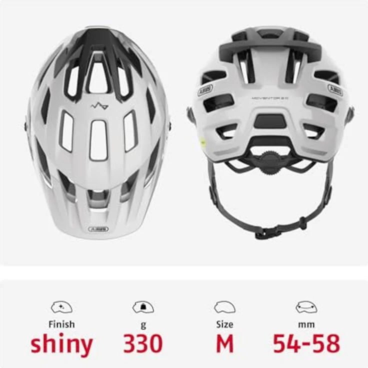 Abus Moventor 2.0 MIPS, Velohelm für Mountainbiker, 54 - 58 cm, leicht und gut belüftet mit erhöhtem Schutz – Bild 3