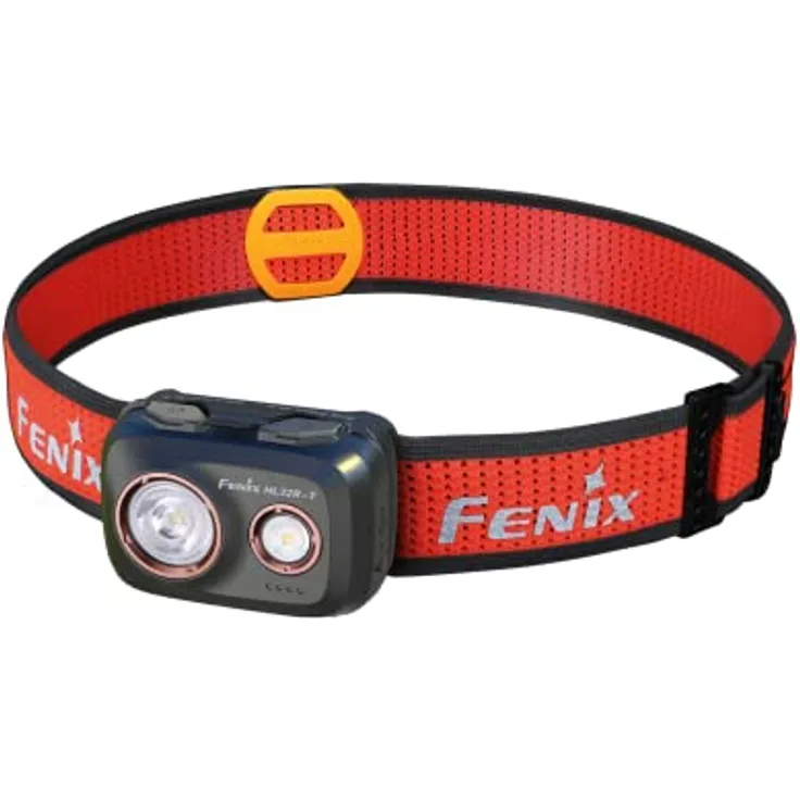 Fenix HL32R-T LED Stirnlampe 800 Lumen, schwarz, USB-C wiederaufladbar, Spot- und Flutlichtsteuerung