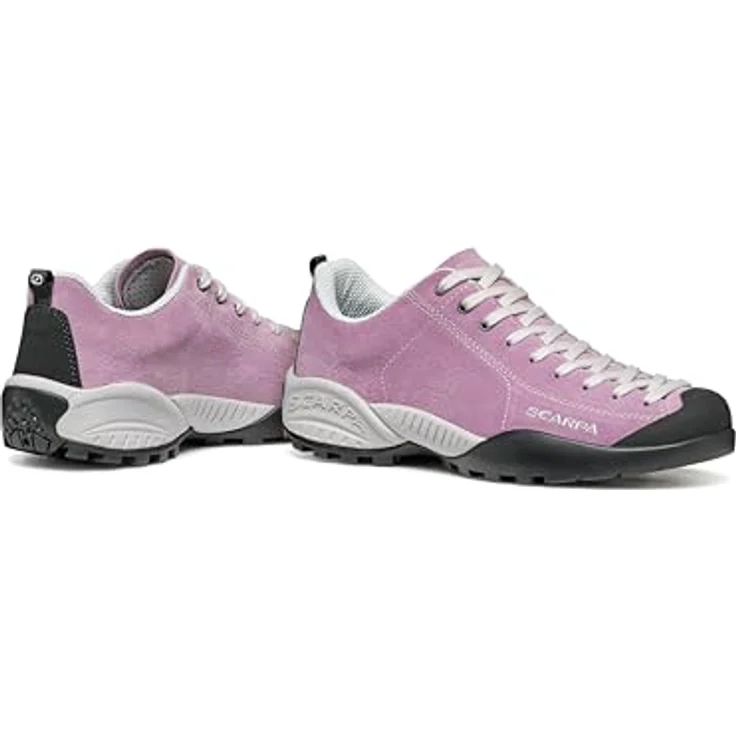 Scarpa Mojito orchid rose, Wanderschuh aus Nubukleder in Größe 41, Schnürer mit Gummi-Laufsohle – Bild 7