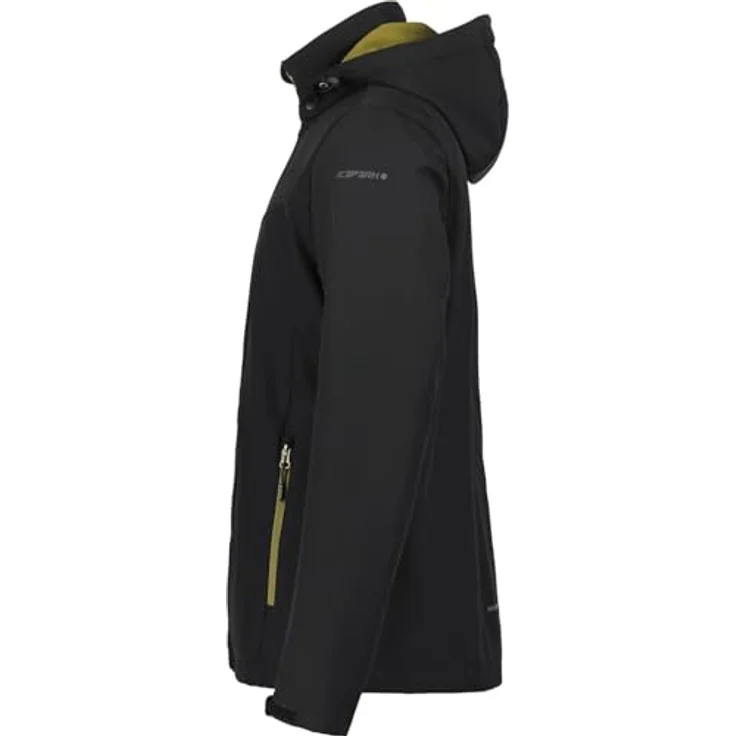 Icepeak Brimfield, Skijacke in Schwarz, wasserabweisend, elastisch, mit abnehmbarer Kapuze und zwei Reißverschlusstaschen – Bild 3