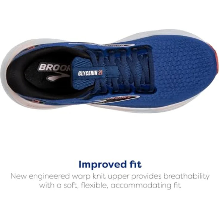 Brooks Damen Laufschuhe Glycerin 21, komfortable Laufschuhe mit Dämpfung, blue/icy pink/rose, Größe 8 – Bild 6
