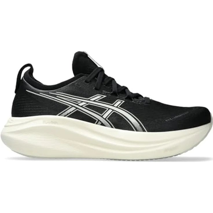 ASICS Performance Gel-Nimbus 27, Herren Laufschuhe mit FlyteFoam-Technologie und Gel-Dämpfung, Schwarz, Größe 46 – Bild 1