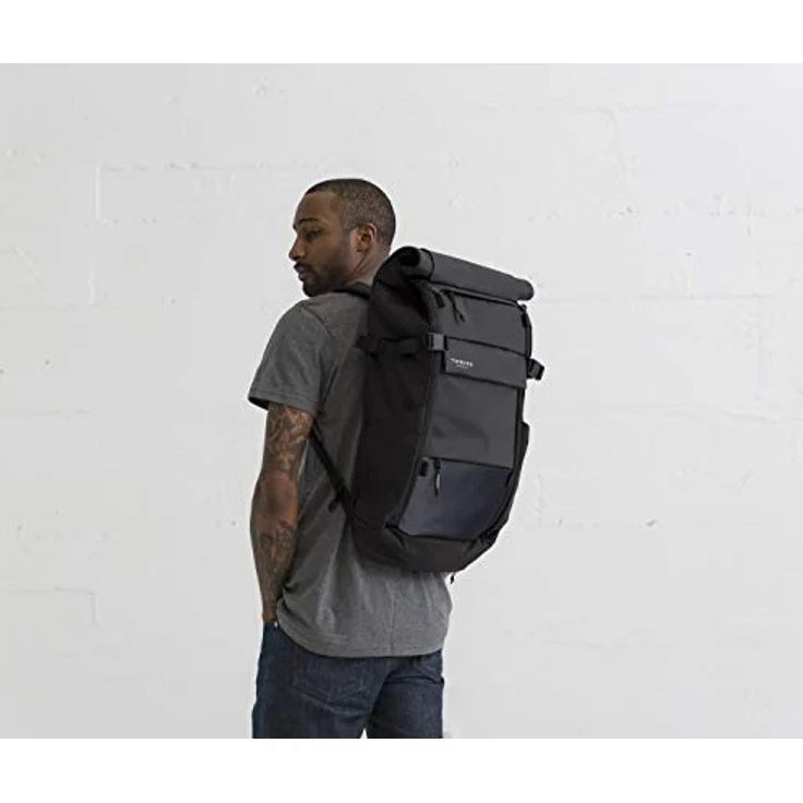 Timbuk2 Clark Commuter Laptop Backpack Gepäck: Handgepäck, Jet Black, Ultra-wetterfest, erweiterbar, 42l Fassungsvermögen, Cordura-Nylon – Bild 3