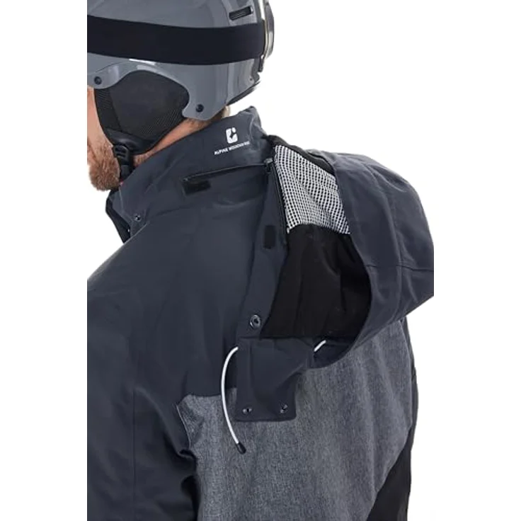 Killtec KSW 45, Skijacke mit 10.000 mm Wassersäule, atmungsaktiv, Colourblock-Design, grau, 3XL – Bild 7