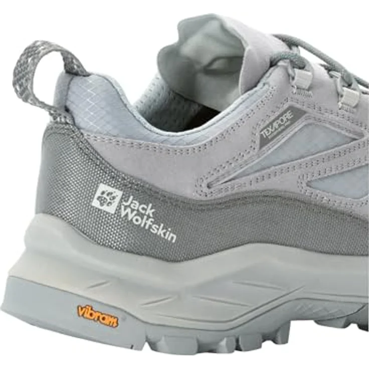Jack Wolfskin CYROX TEXAPORE LOW M Wanderschuh, wasserdicht und atmungsaktiv, mit VIBRAM-Außensohle, grau – Bild 4