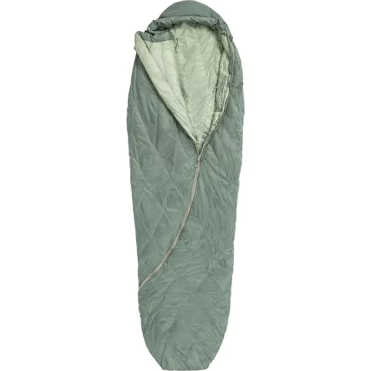 Jack Wolfskin Unisex – Erwachsene Athmos Down +5 Mumienschlafsack, Picnic Green, 180, Daunenschlafsack für den Sommer – Bild 4