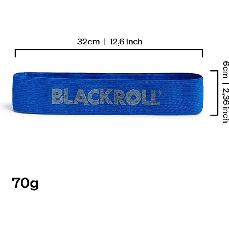 BLACKROLL® Loop Band (32 cm), Fitnessband mit starkem Widerstand (6,7 kg) für funktionales Training, hautfreundliches Material, Blau, Made in Germany – Bild 5