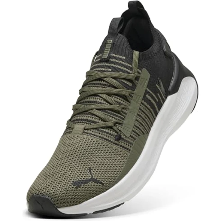 PUMA SOFTRIDE Symmetry Fuzion Herren Sneaker, grün, Größe EUR 42,5, mit Dämpfungssystem und atmungsaktivem Obermaterial – Bild 7