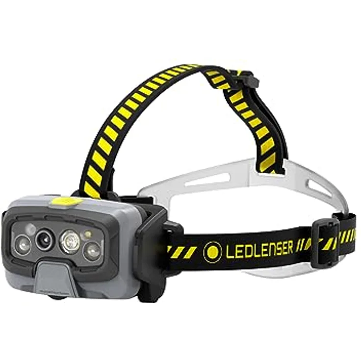 Ledlenser HF8R Work Stirnlampe Led wiederaufladbar | LED Kopflampe 1600 Lumen | Adventure Headlights wasserdicht mit Rotlicht | Outdoor Stirnleuchte | Headlamp | wasserdichte Kopftaschenlampe IP68