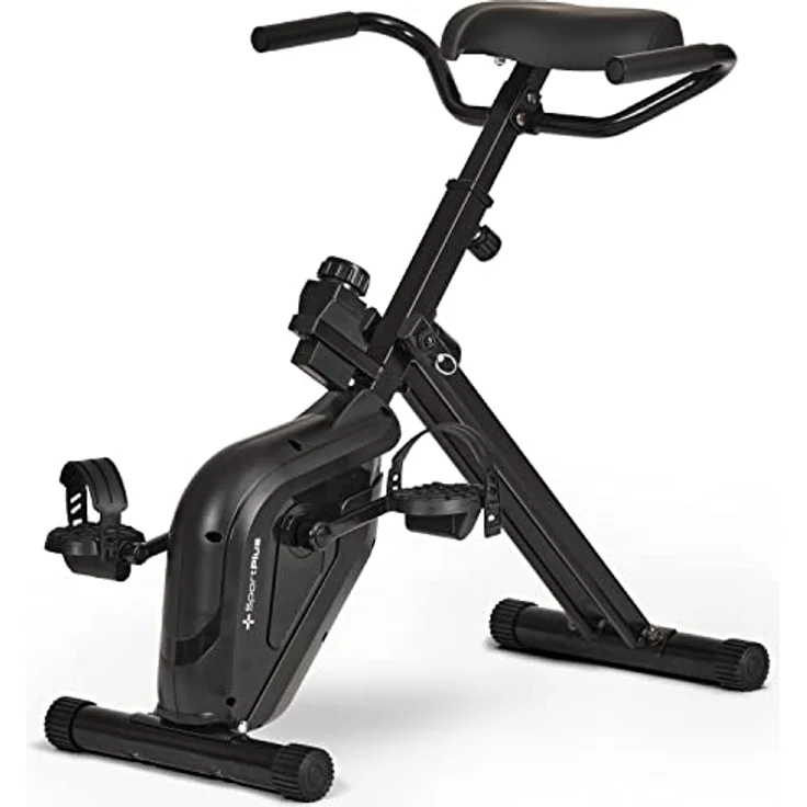 SportPlus Tischfahrrad für zuhause | Heimtrainer Fahrrad klappbar für höhenverstellbare Tische | perfekt für Homeoffice – Bild 1