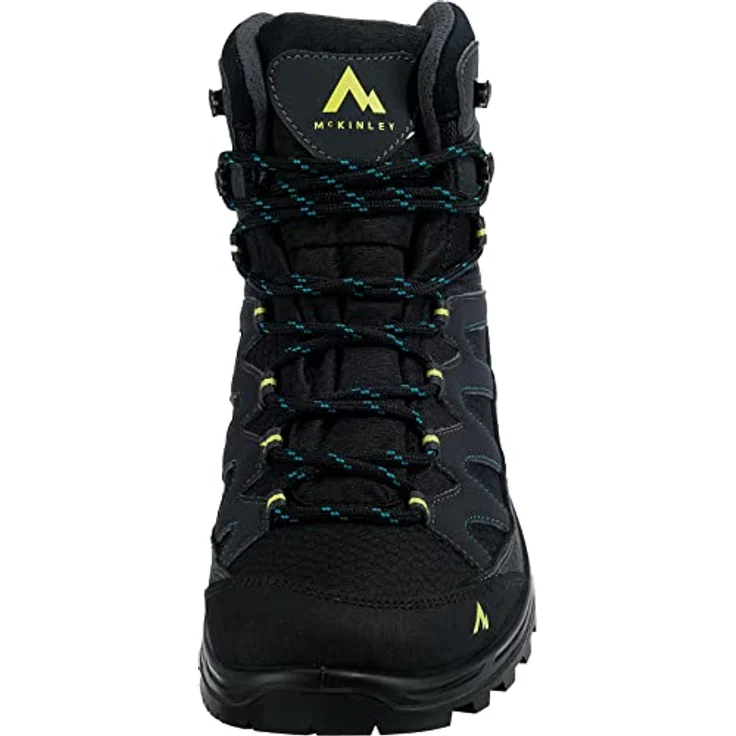 McKINLEY Vulcanus MID AQX M, wasserdichter Wanderschuh mit Vibram®-Außensohle für optimale Trittsicherheit, schwarz – Bild 3